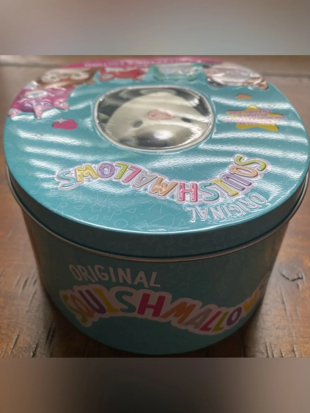 •GUC•Squishmallows Series 1 Trading Cards Connor the Cow Collector Tin